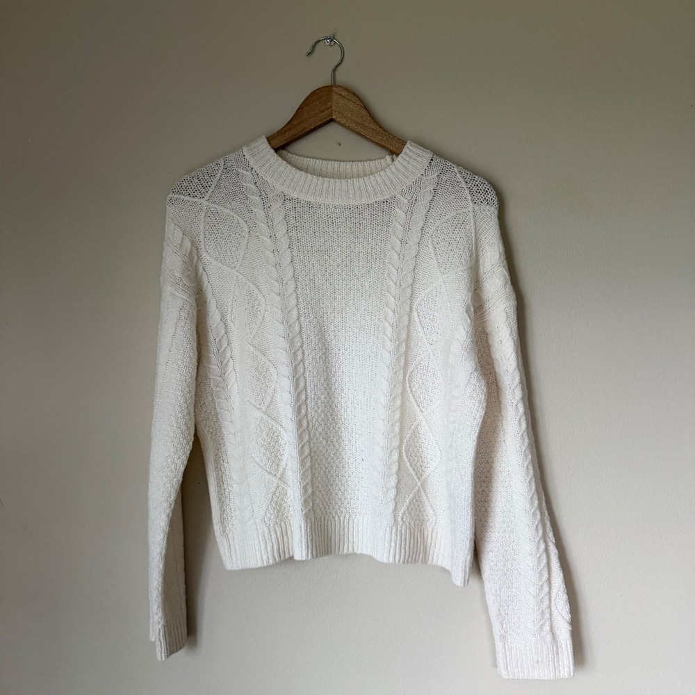 Vince Cable Knit Merino Wool Blend Pullover Size Small